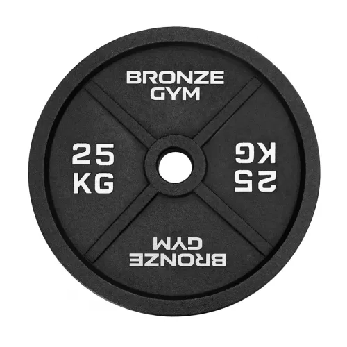 Диск олимпийский BRONZE GYM чугунный 25 кг